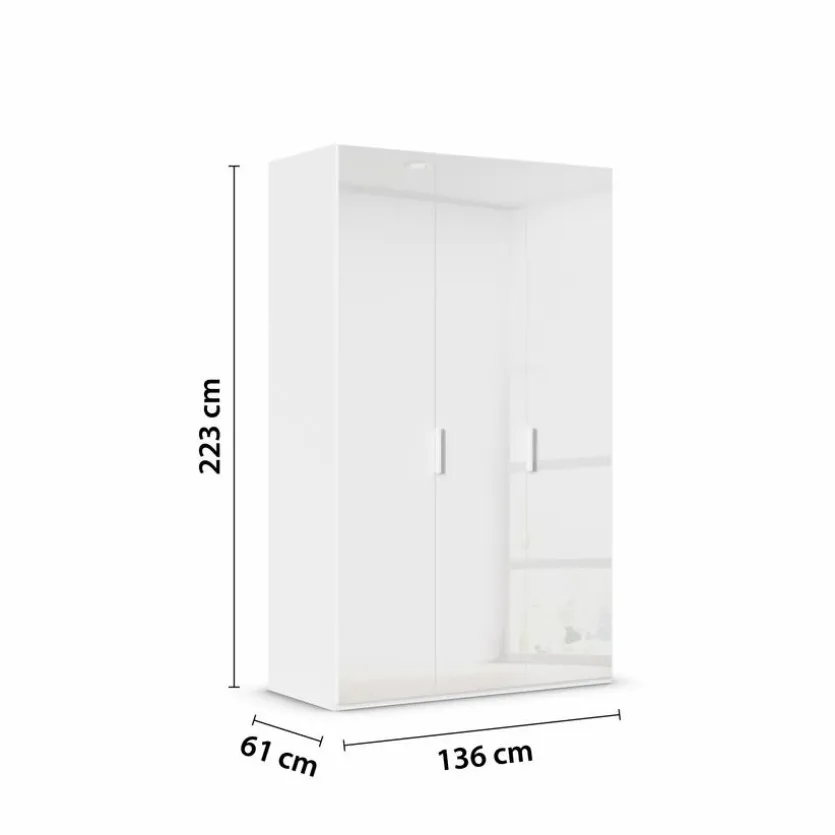 Kleiderschrank Vareno 136 x 222 cm