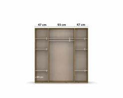 Kleiderschrank Voyager 187 x 194 cm