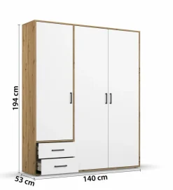 Kleiderschrank Voyager 140 x 194 cm