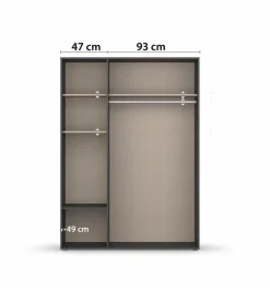 Kleiderschrank Voyager 140 x 194 cm
