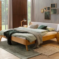 Massivholzbett Oak-Bianco 180 x 200 cm