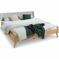 Massivholzbett Oak-Bianco 180 x 200 cm