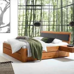 Massivholzbett Oak-Puro 200 x 200 cm