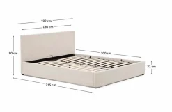 Polsterbett Nahiri 180 x 200 cm