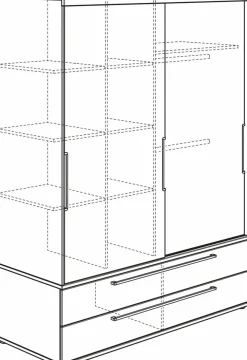 Schiebetürenschrank Fionn 164 x 207 cm