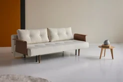 Schlafsofa mit Armlehnen Recast Plus dunkel