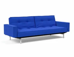 Schlafsofa mit Armlehnen Splitback Chrom