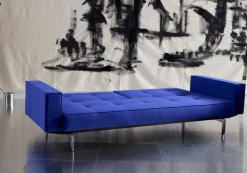 Schlafsofa mit Armlehnen Splitback Chrom