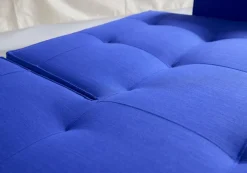 Schlafsofa mit Armlehnen Splitback Chrom