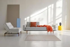 Schlafsofa mit Armlehnen Dublexo Styletto schwarz