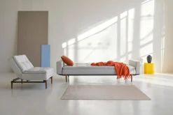 Schlafsofa mit Armlehnen Dublexo Styletto schwarz