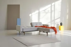 Schlafsofa mit Armlehnen Dublexo Styletto schwarz