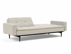 Schlafsofa mit Armlehnen Dublexo Styletto schwarz