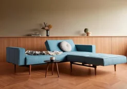 Schlafsofa mit Armlehnen Splitback Styletto dunkel