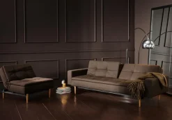 Schlafsofa mit Armlehnen Dublexo Styletto hell