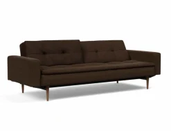 Schlafsofa mit Armlehnen Dublexo Styletto dunkel