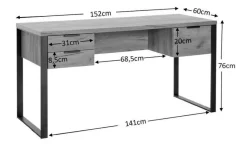 Schreibtisch Loop D 150