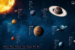 Schreibtischunterlage Planeten