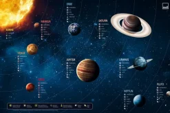 Schreibtischunterlage Planeten