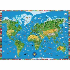 Schreibtischunterlage Weltkarte