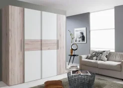 Schwebe-/Drehtürenschrank Kalixtus 200 x 190 cm