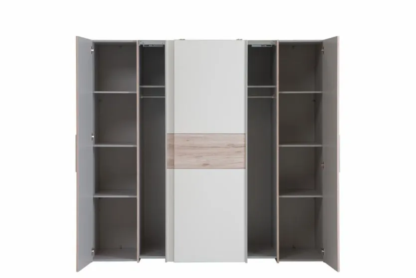 Schwebe-/Drehtürenschrank Kalixtus 200 x 190 cm