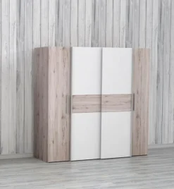 Schwebe-/Drehtürenschrank Kalixtus 200 x 190 cm