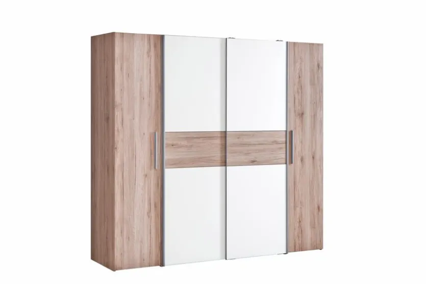 Schwebe-/Drehtürenschrank Kalixtus 200 x 190 cm