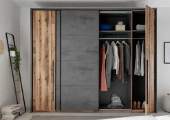 Schwebe-/Drehtürenschrank Sarnia 312 x 225 cm