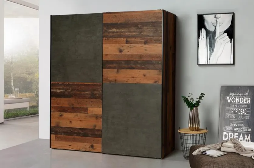 Schwebetürenschrank Dederik 170 x 200 cm