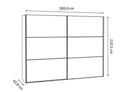 Schwebetürenschrank Farida 270 x 211 cm