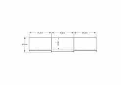 Schwebetürenschrank Includo-Glas 298 x 222 cm