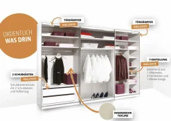 Schwebetürenschrank Includo 249 x 222 cm