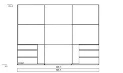 Schwebetürenschrank Level 36 300 x 216 cm