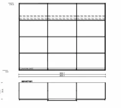 Schwebetürenschrank Liventio 300 x 236 cm