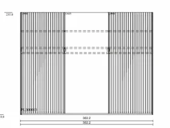 Schwebetürenschrank Lousada 302 x 235 cm