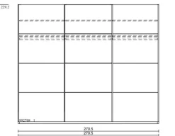 Schwebetürenschrank Montino 270 x 230 cm
