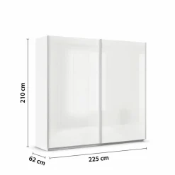 Schwebetürenschrank Quadra 225 x 210 cm