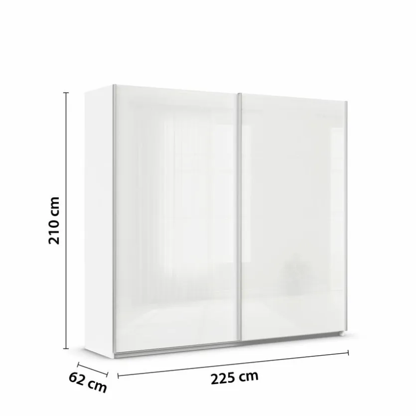 Schwebetürenschrank Quadra 225 x 210 cm