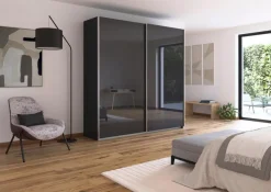 Schwebetürenschrank Quadra 225 x 229 cm