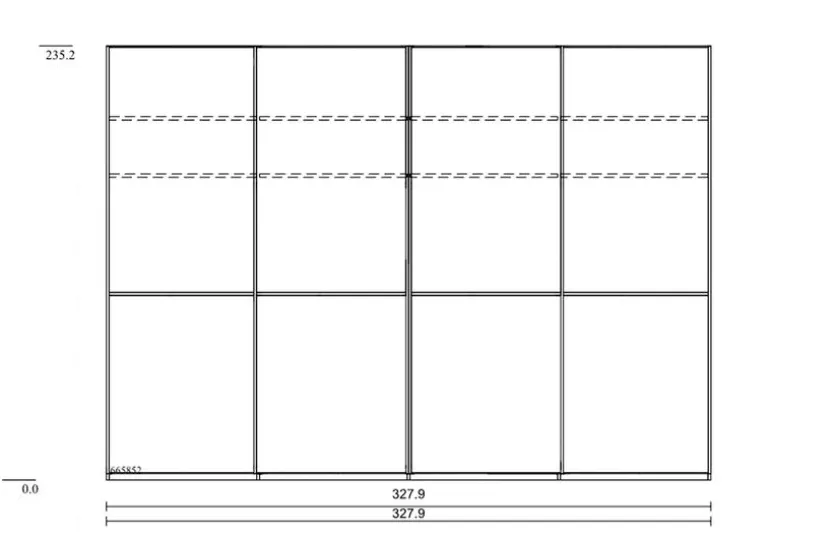 Schwebetürenschrank Shanghai 2 330 x 236 cm