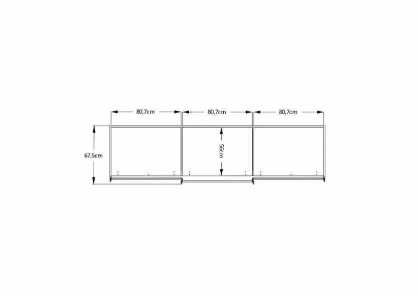 Schwebetürenschrank Sinfonie 249 x 222 cm