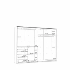Schwebetürenschrank Winn2 250 x 200 cm