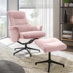 Sessel mit Hocker Roger