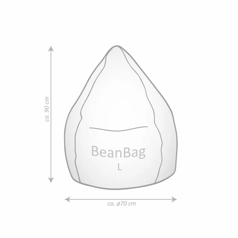 Sitzsack Beanbag fluffy hearts