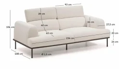 Sofa 3-Sitzer Aurum