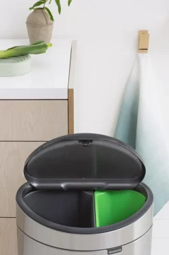 Touch Bin Matt Steel 10+23l