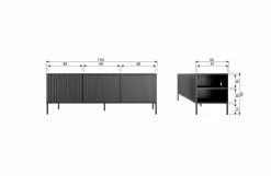 TV-Lowboard New Gravure