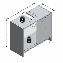 Waschbeckenunterschrank Marbella