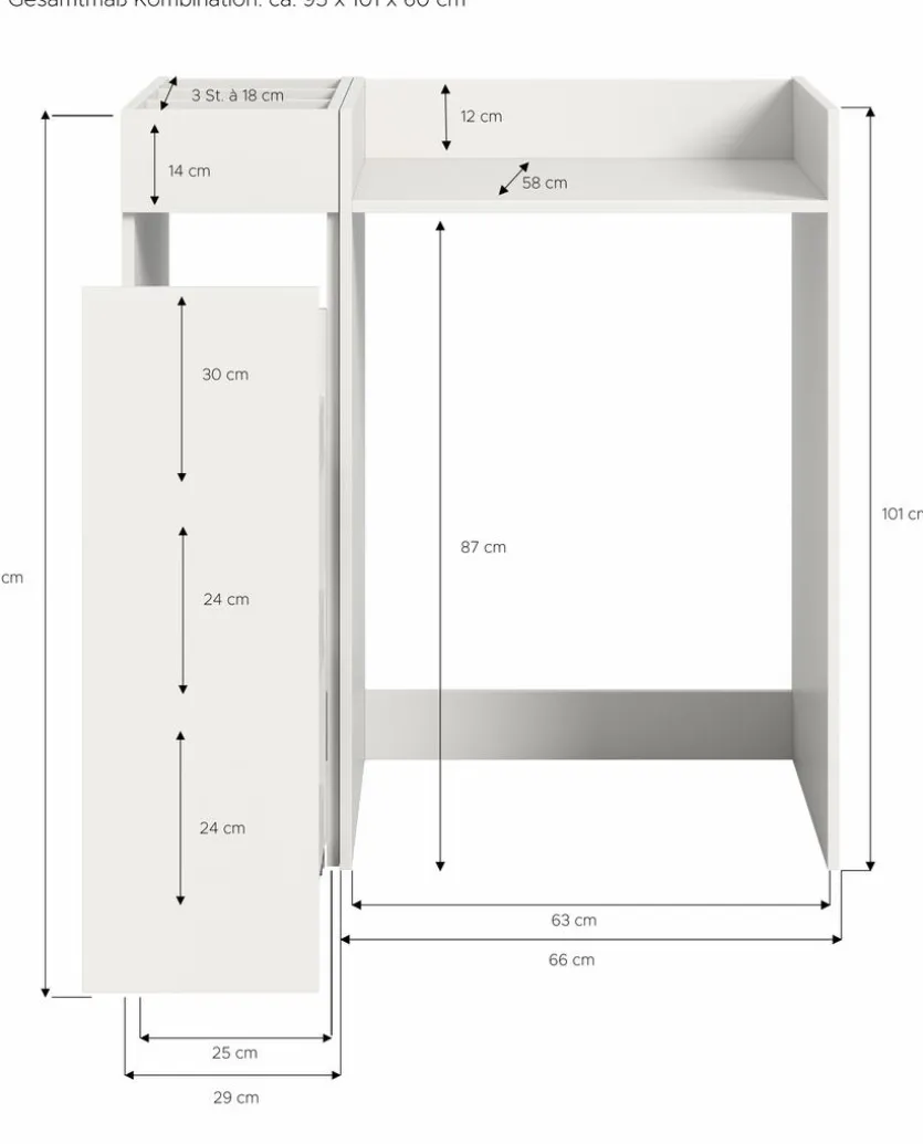 Waschmaschinenumbau-Set Lucca